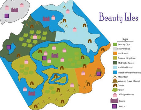 Beauty Isles Map