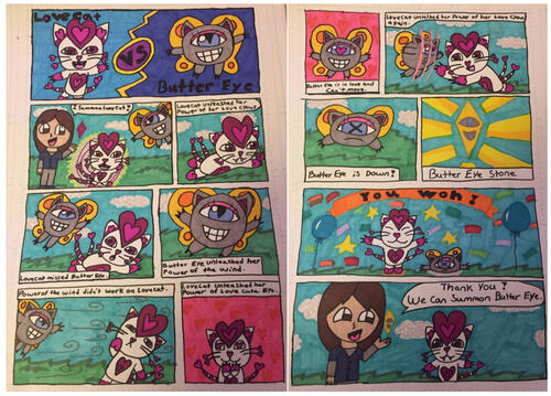 LoveCat vs ButterEye Comic