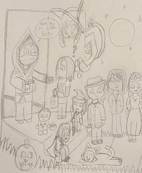 Dressing up for Halloween